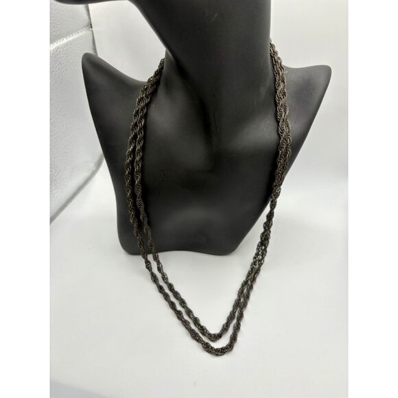 48” Long Milor Italy Sterling Silver 925 French Rope Chain Necklace 58.2g - Picture 1 of 6